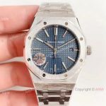 Copy Audemars Piguet Royal Oak V5 JF 1-1 Best Edition Watch SS Blue Textured Dial_th.jpg